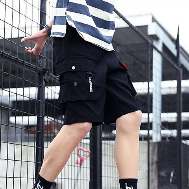 Hot Sale Summer Men's Shorts Japanese Style Workwear Fifth Pants Korean Fashion Casual Pants Loose Student Half Pants