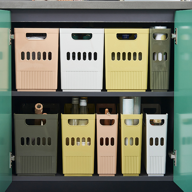 Hl with Pulley Storage Basket Kitchen Storage Gadget Gap Sundries Storage Box Sorting Organizing Box Storage Rack