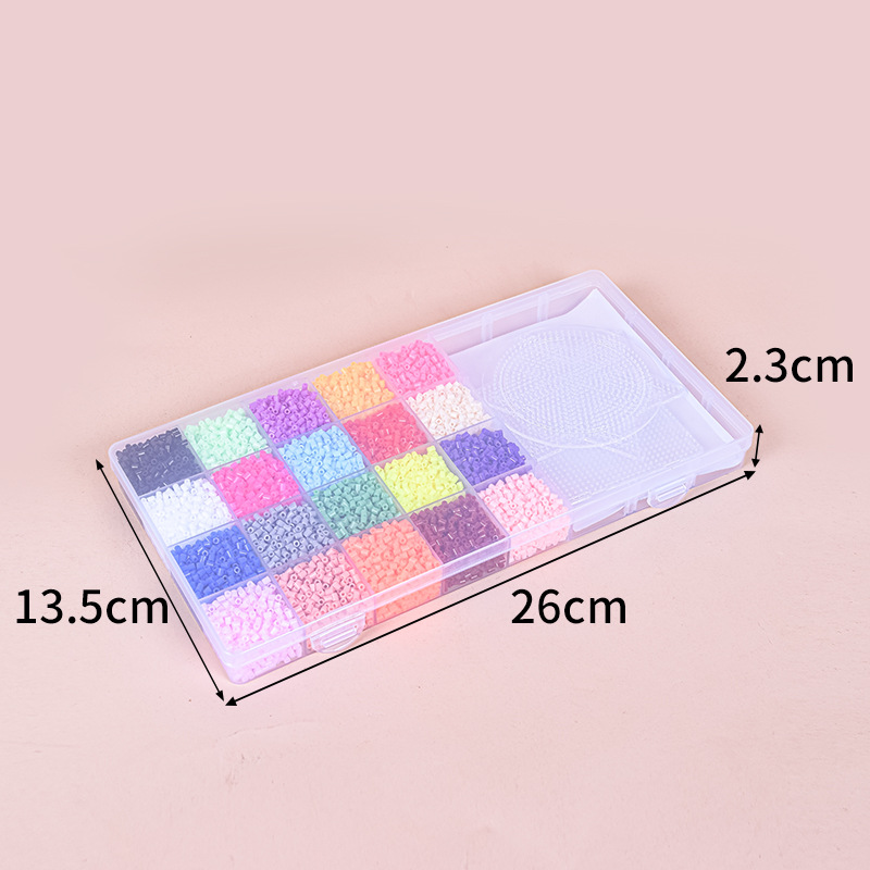 2.6mm Perler Beads Template 20 Color Set Children's DIY Puzzle Wholesale Toy Tube Beads Fusion Beanie Hot Beads