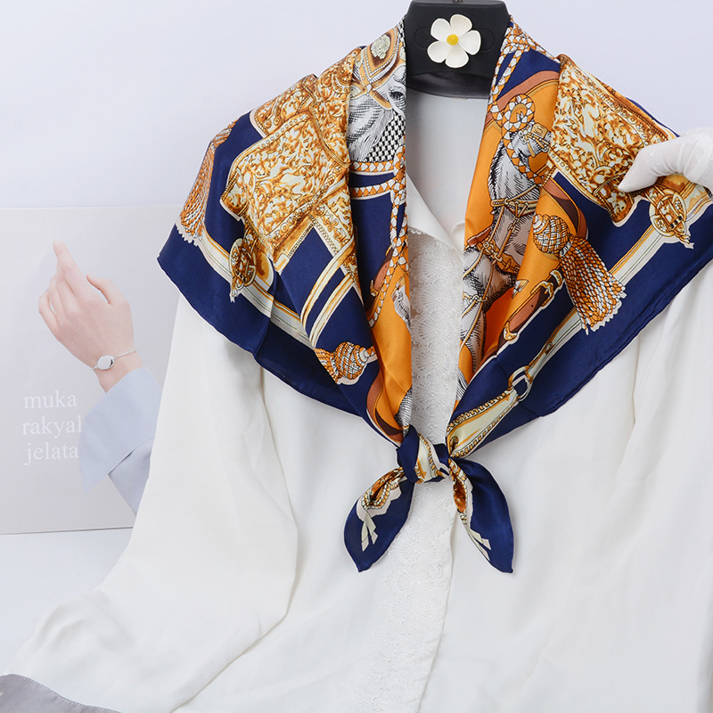 Guoermei Silk 90 Large Kerchief Gift Box Hangzhou Silk Gift Mulberry Silk Scarf 2023 New