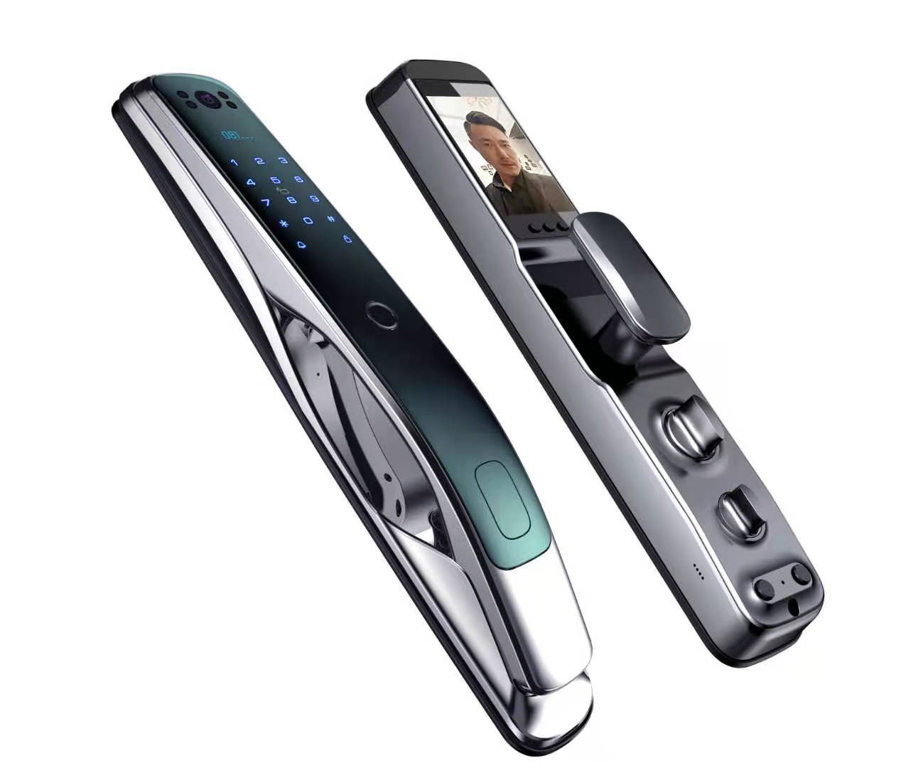 维之家远程视频指纹锁时段报警密码刷卡可视对话人体侦测抓拍图片