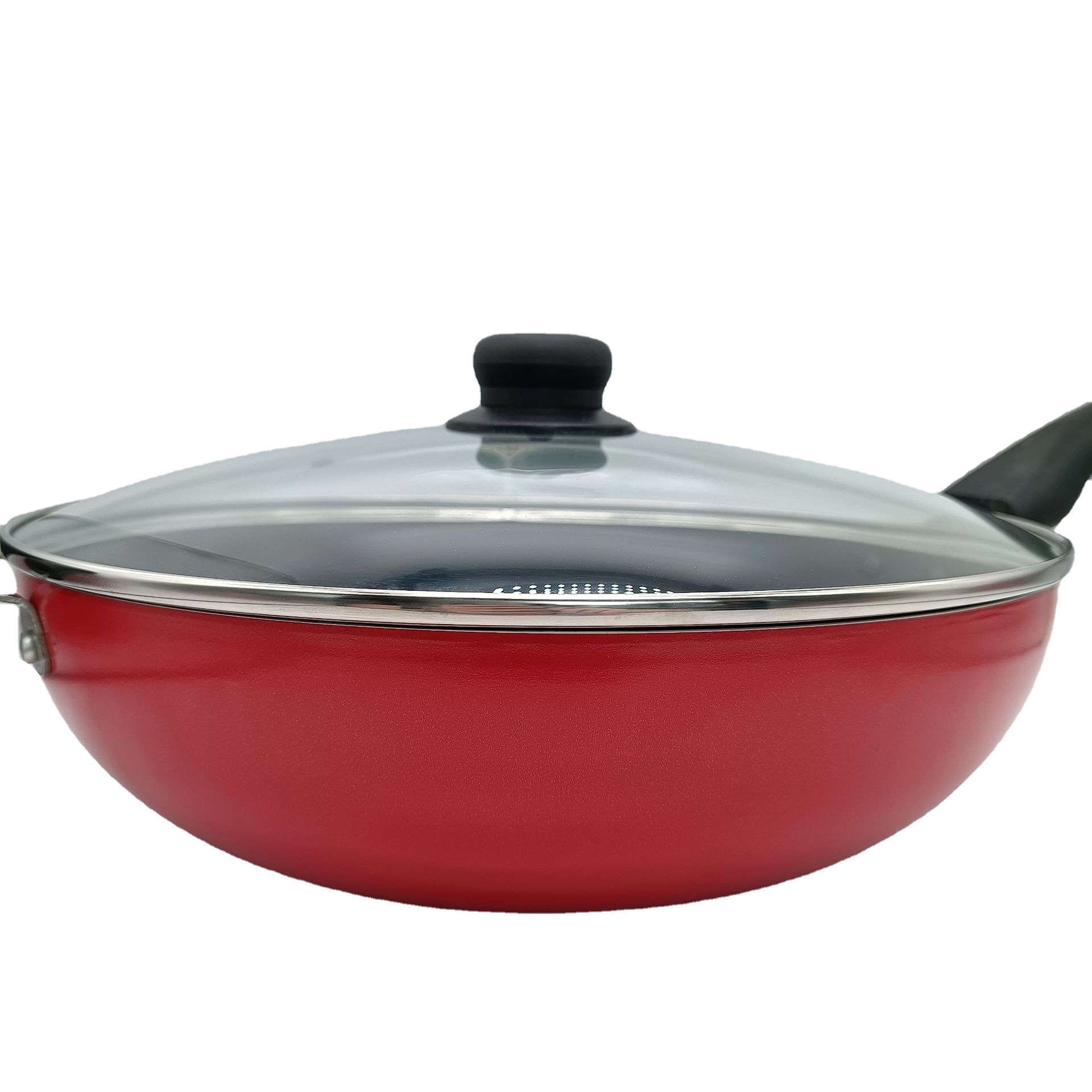 32cm 铝合金不粘锅 加厚铝锅 健康不粘锅 高身带盖库存清货