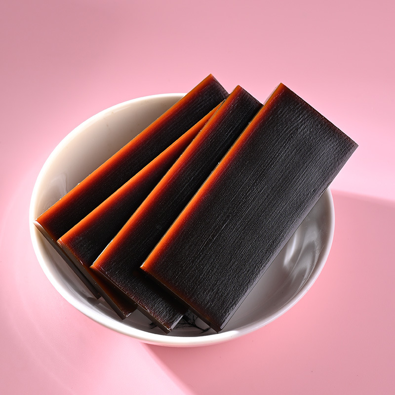 阿胶块山东阿胶铁盒250g黑驴皮阿胶粉熬制阿胶糕原料阿胶块代发