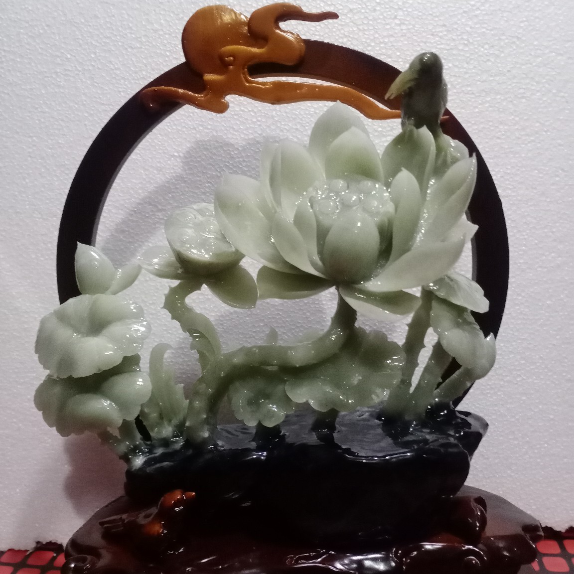 岫玉摆件荷花辽宁岫岩源头厂货工厂直供一手货源家装饰品送礼