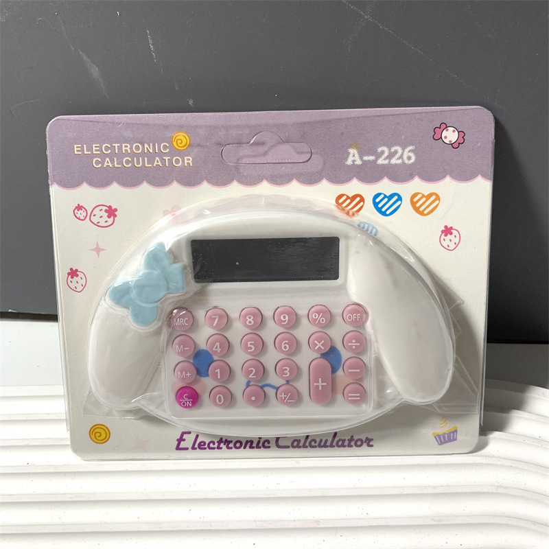 Foreign Trade Cross-Border Sanrio Clow M Modeling Calculator Big Ear Dog 8-Bit Computer Mini-Portable Calculator