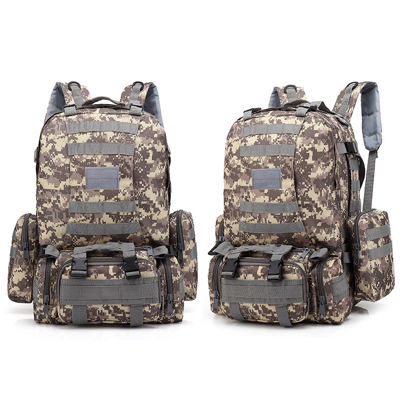 Factory Wholesale Multifunctional Tactical Hiking Backpack Outdoor Camouflage Backpack Mix Pack Travel Bag Army Fan Backpack