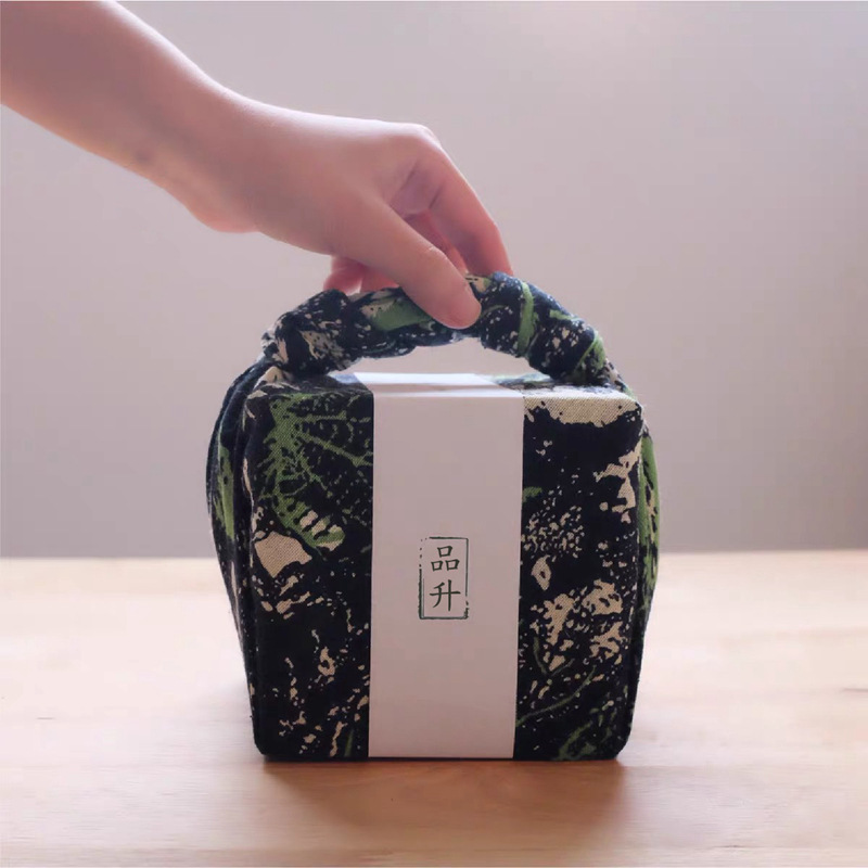 棉质烫金日式风吕敷婚礼伴手礼包装布糖果糕点包袱巾定做