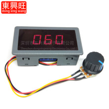 数显 PWM直流电机调速器6V12V24V无极调速开关控制器 显示带外壳