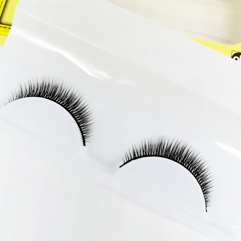 Huiyuan False Eyelashes 021 Extremely Thin Soft Natural Cross Ultra Short Eyelash 15 Pairs