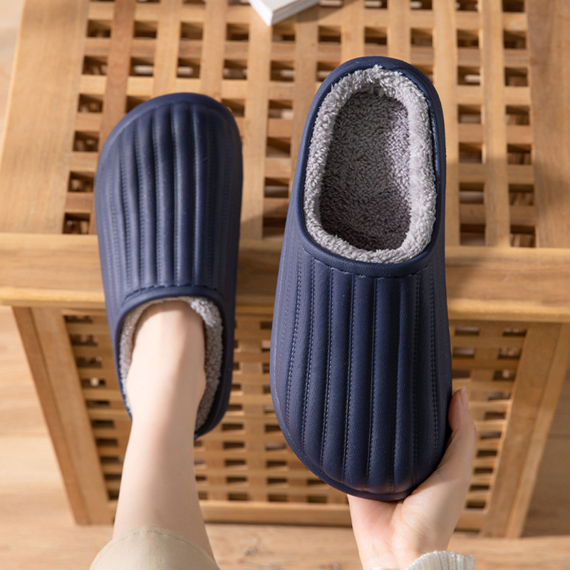 Cotton Slippers Waterproof Outdoor Women's Indoor Men's Step-on Autumn and Winter Home Non-Slip Warm Household Wholesale Cotton-Padded Shoes