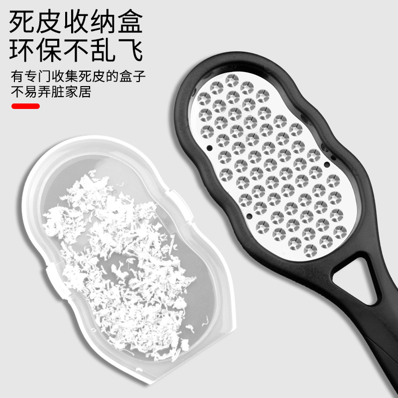 In Stock Wholesale Stainless Steel Foot File Pedicure Device Peeling Foot Grinder Calluses Removing Scraping Foot Scrubber New Foot File