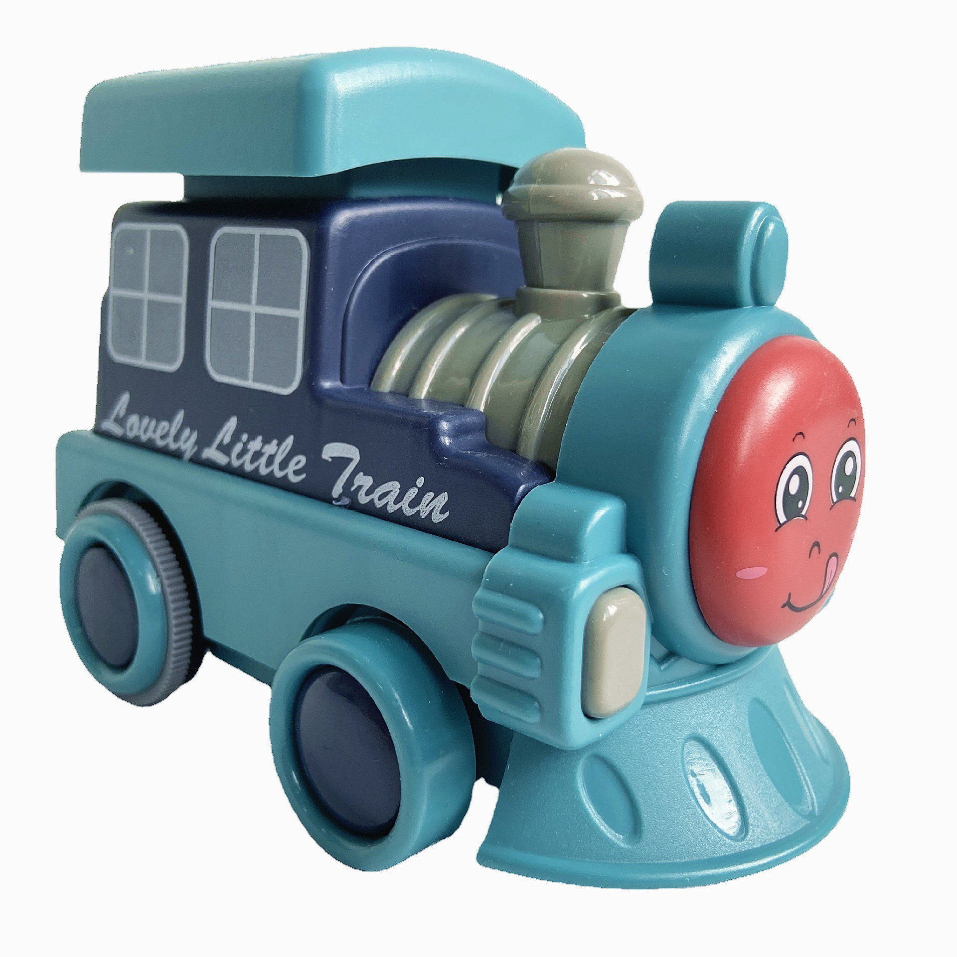 hy-823趣味按压惯性卡通小火车厢向前行儿童玩具摆地摊赠品商超