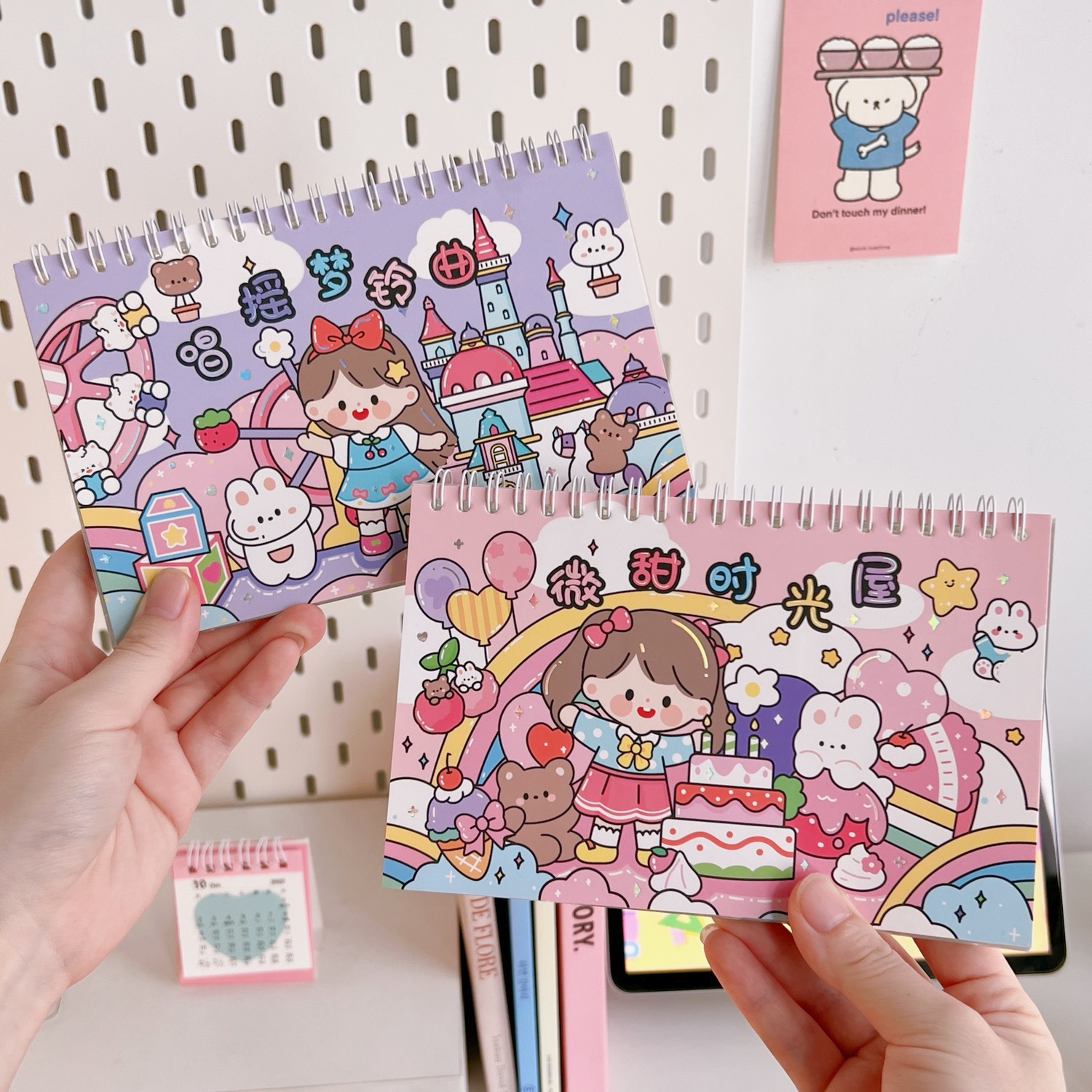 Cute Journal Stickers Cup Set Transparent PVC Stickers Sweet Goo Card Pendant Ornament Small Pattern I Whole Book