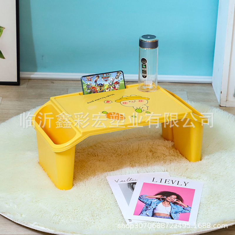 Home Thickened Children's Home Carpet Plastic Table Non-Slip Band Card Slot Stackable Bed Lazy Fellow Small Table