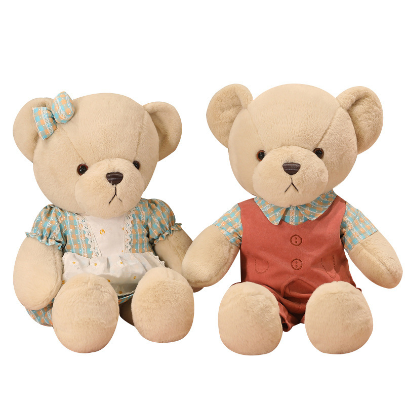 Teddy Bear Doll Large Hugging Bear Plush Toy One Pair of Lovers Doll Valentine's Day Gift for Girls