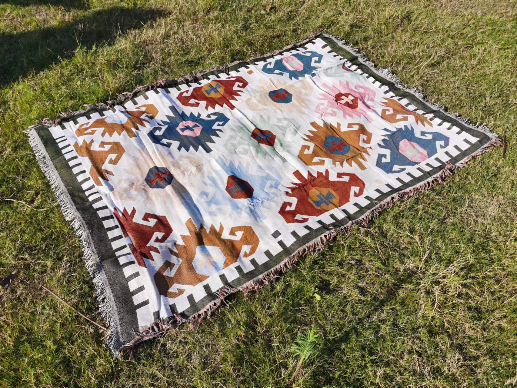 Camping Blanket Camping Carpet Picnic Blanket Sofa Cover Multifunctional Ethnic Style Bohemian Blanket Outdoor Blanket