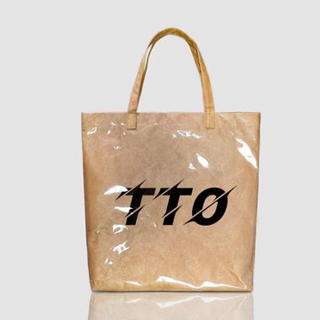 防水杜邦纸袋水洗撕不烂牛皮纸印logo单肩大容量购物杜邦纸手提袋