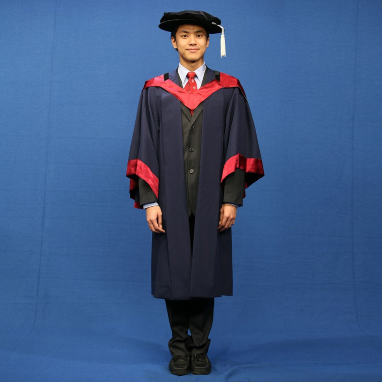 来图定制香港城市理工大学毕业服学士服硕士服博士服袍披肩帽子