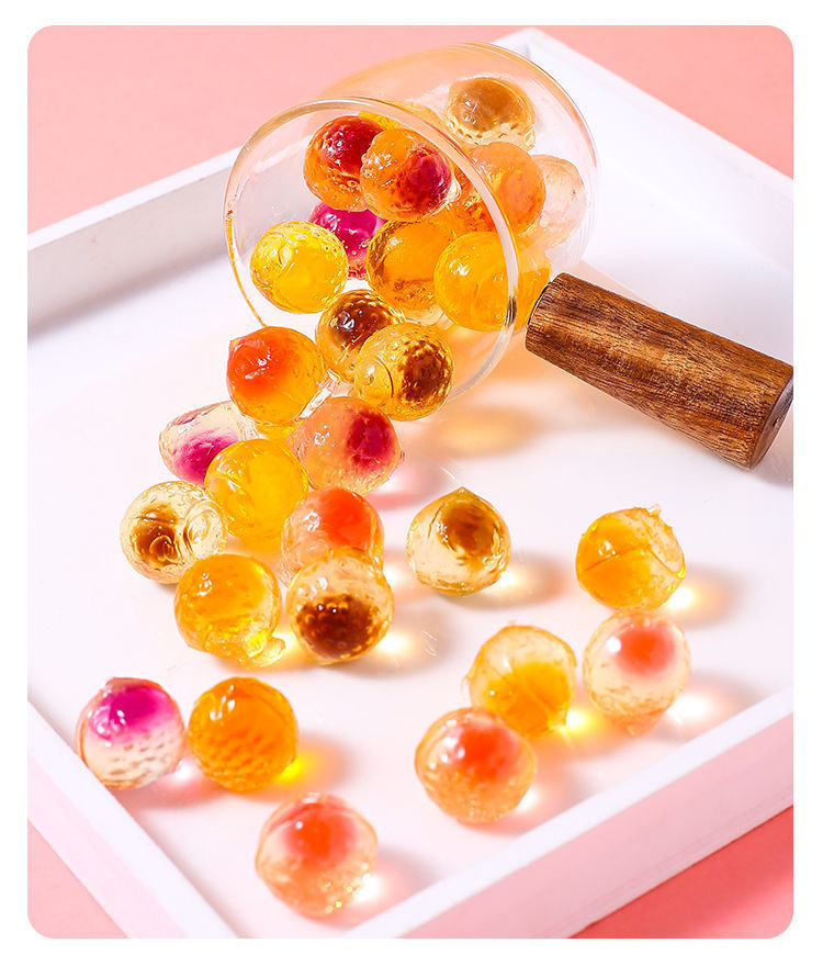 网红爆浆果汁软糖高颜值糖果夹心儿童零食橡皮糖结婚喜糖年货批发