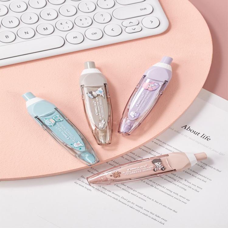 长立修正带按动式涂改带可换芯2025/2015卡通网红爆款改正带批发