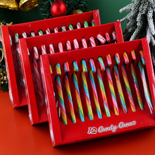 圣诞节糖果创意拐杖棒棒糖网红手杖糖平安夜圣诞礼盒儿童礼物零食