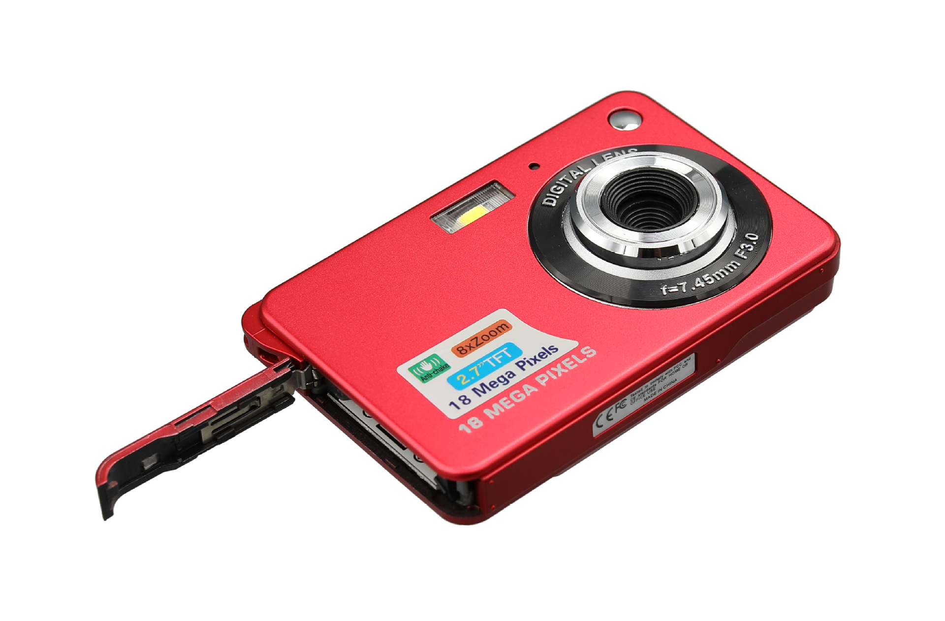 电商爆款中文版1800万像素高清普通数码照相机 k09家用自拍卡片机