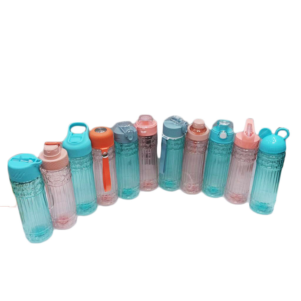 New Lid Straw Sports Bottle Roman Column Shape Water Cup with Patterns Sports Bottle Wholesale RS-201737