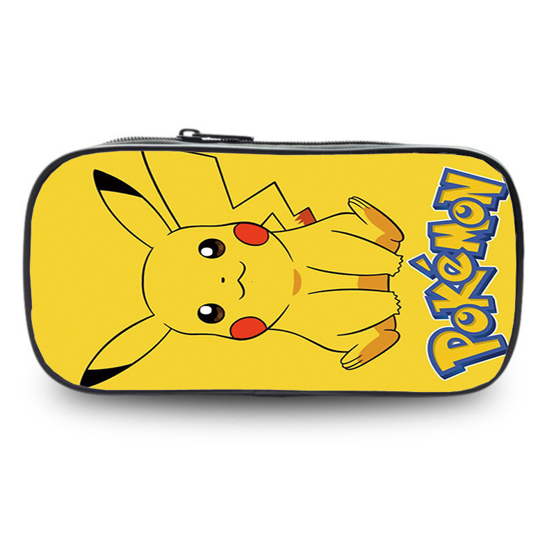 一件代发皮卡丘笔袋男宠物小精灵大容量小学生文具铅笔盒网红创意