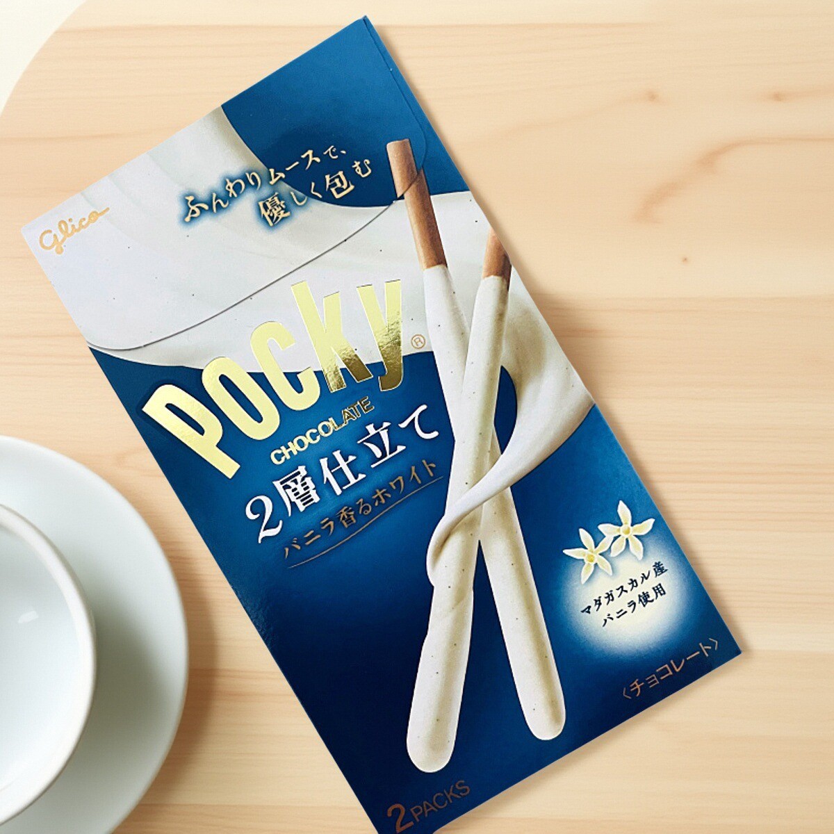 日本格力高glico百力滋Pocky冬季限定炼乳香草味饼干棒双层口感