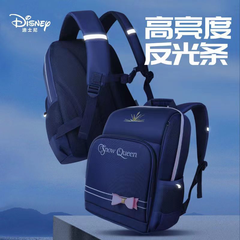 Large Capacity Girl Schoolbag Cartoon Disney Ice and Snow Series College Style Fashion Children Backpack for Elementary School Students