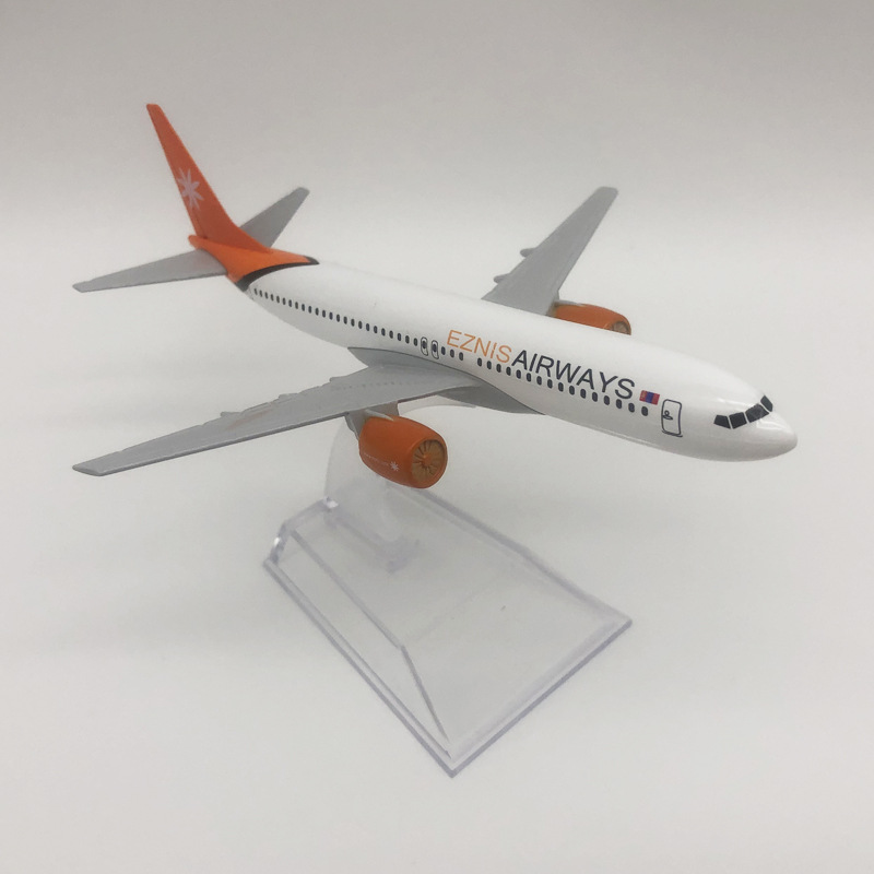 16cm合金飞机 蒙古航空ezmis 波音737-300 跨境好销支持代发