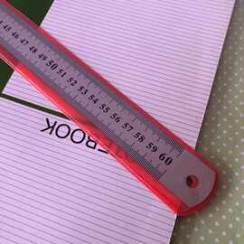 1%钢尺不锈钢钢直尺30cm/40/50/60cm厘米1米尺加厚钢板尺铁尺子学生