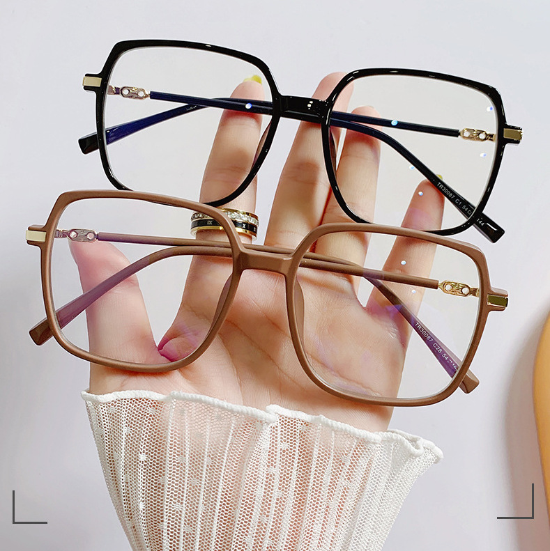 tr90韩版防蓝光潮女学生框架眼镜 素颜好看大框护目防蓝光眼镜架