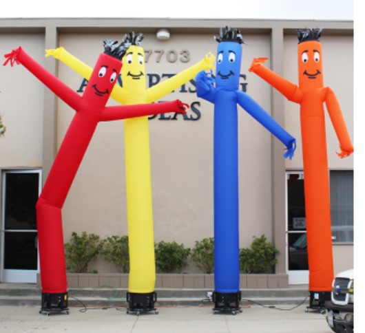 卡通气模跳舞人偶摇摆财神小丑气球拱门帐篷开业广告空中舞星招手