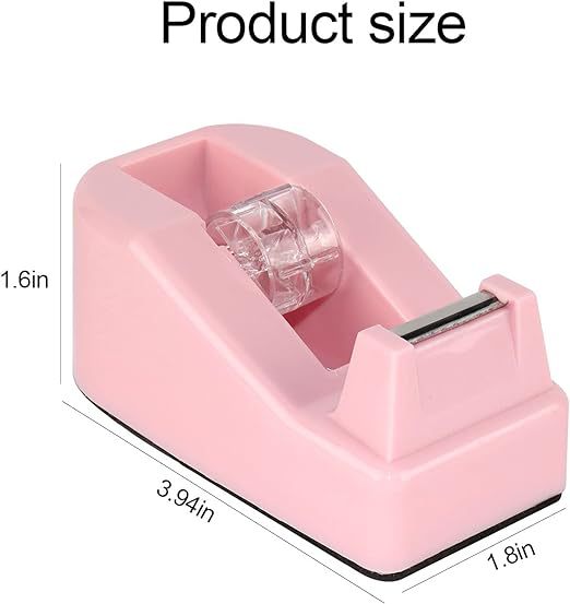 Cross-Border Direct Supply Pink Office Supplies Set Stapler Tape Seat Tape Student Office Supplies Cross-Border Set