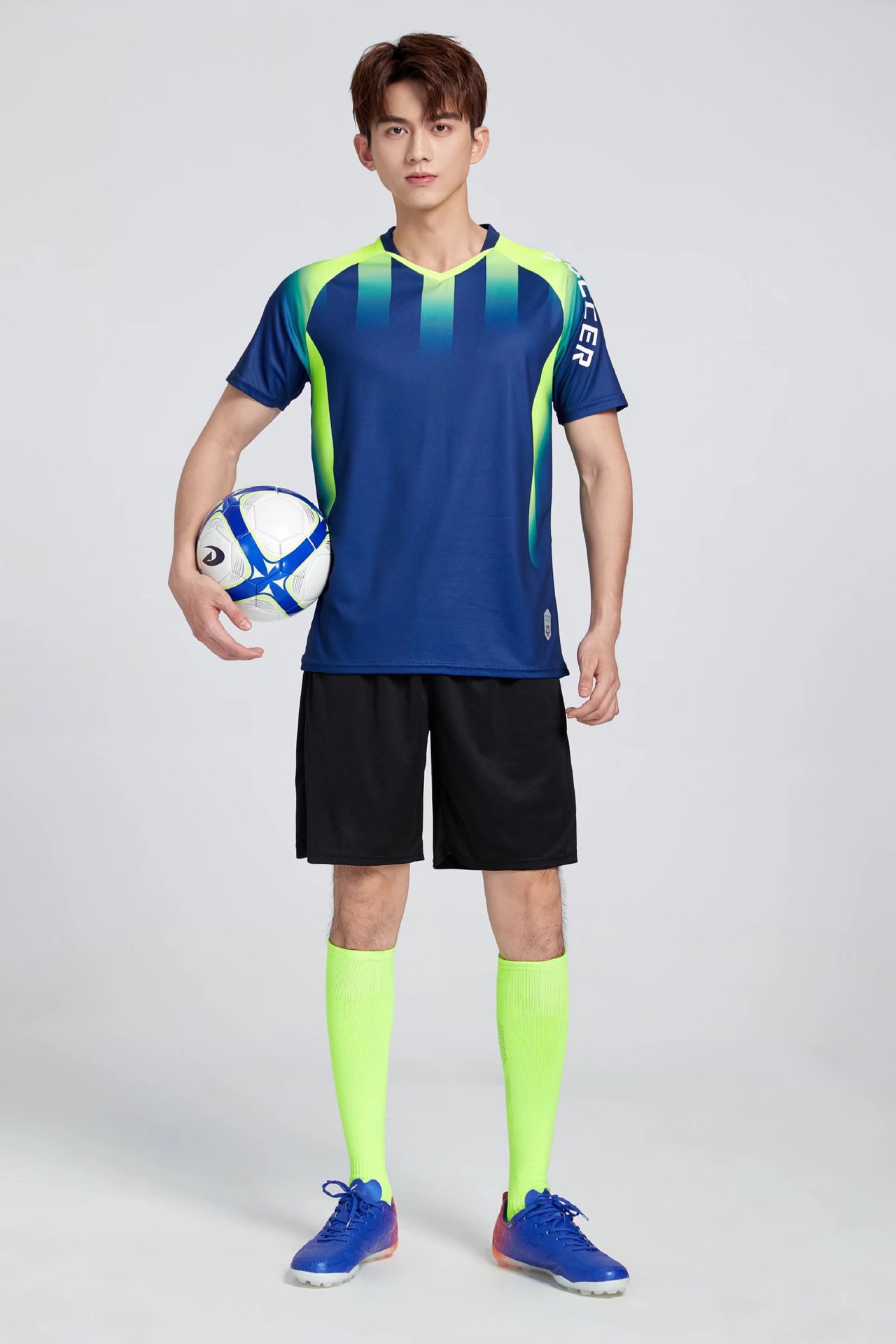 足球服套装男比赛训练队服印制球服儿童成人运动套装球衣足球男