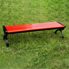 公园椅塑木户外长椅园林广场小区公园铸铁防腐实木靠背长凳背椅