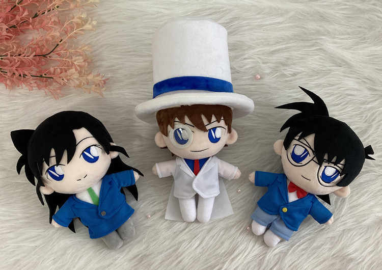 名侦探柯南公仔工藤新一小兰怪盗基德玩偶娃娃毛绒公仔可代发礼物
