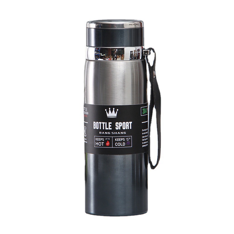 Exclusive for Cross-Border 316 Stainless Steel Vacuum Cup Portable Sling Travel Pot Large Capacity Outdoor Sports Bottle Lot