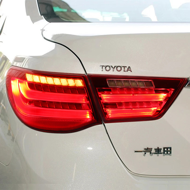 10-17款锐志尾灯总成改装led流光熏黑灯led行车灯刹车灯锐志尾灯