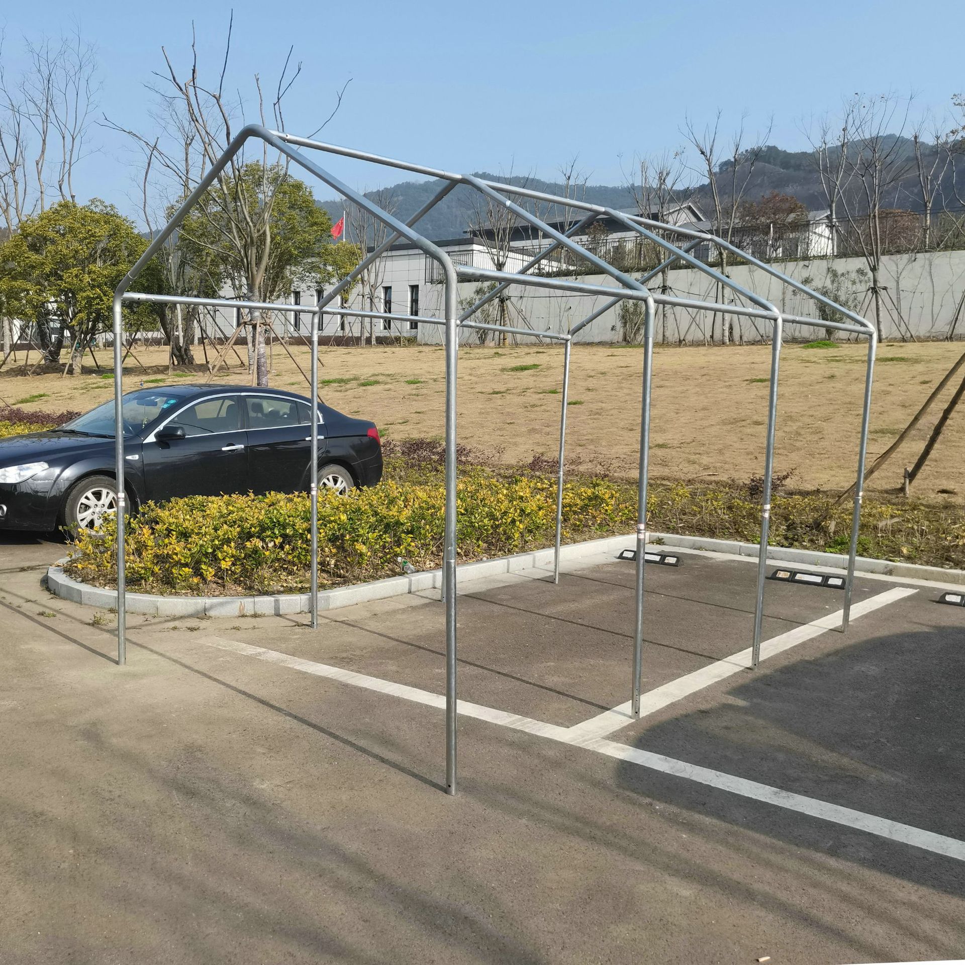 户外停车棚架子帐篷支架不锈钢骨架遮阳帐篷展览活动帐篷支撑杆子
