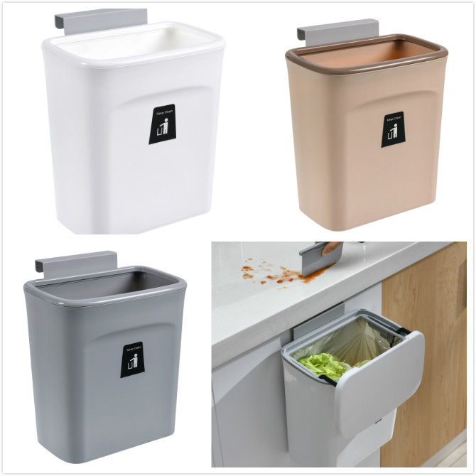 厨房垃圾桶壁挂垃圾桶无盖柜台垃圾桶柜壁垃圾桶480