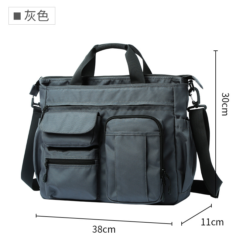 Messenger Bag Men's Fashion Brand Travel Business Trip Large Capacity Shoulder Bag Men's Bag Multifunctional Tote Leisure Student Backpack