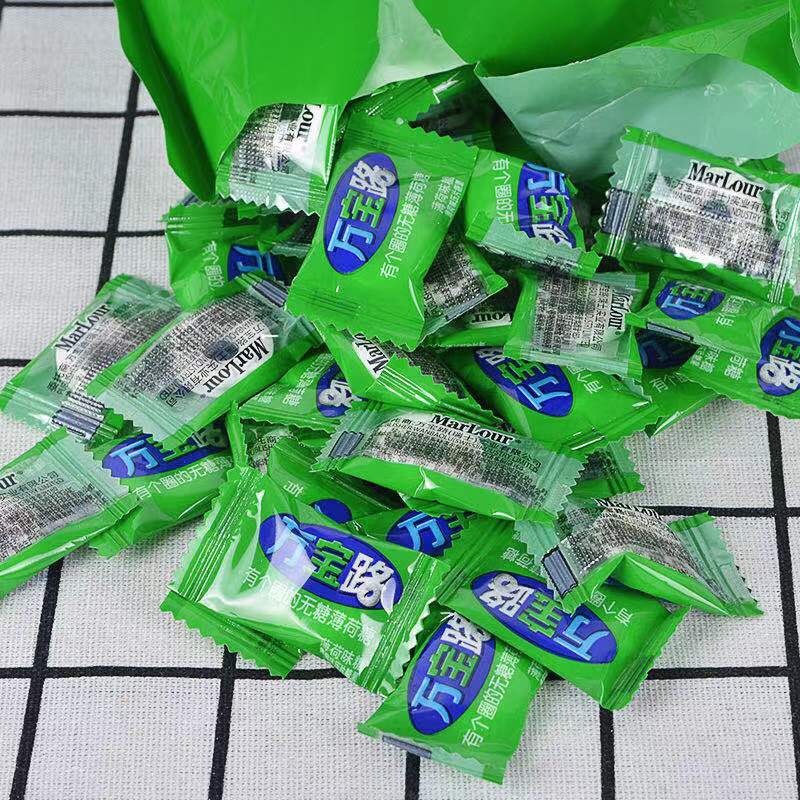 万宝路薄荷糖有个圈圈清新口气老式强劲清凉味糖果酒店餐饮招待糖