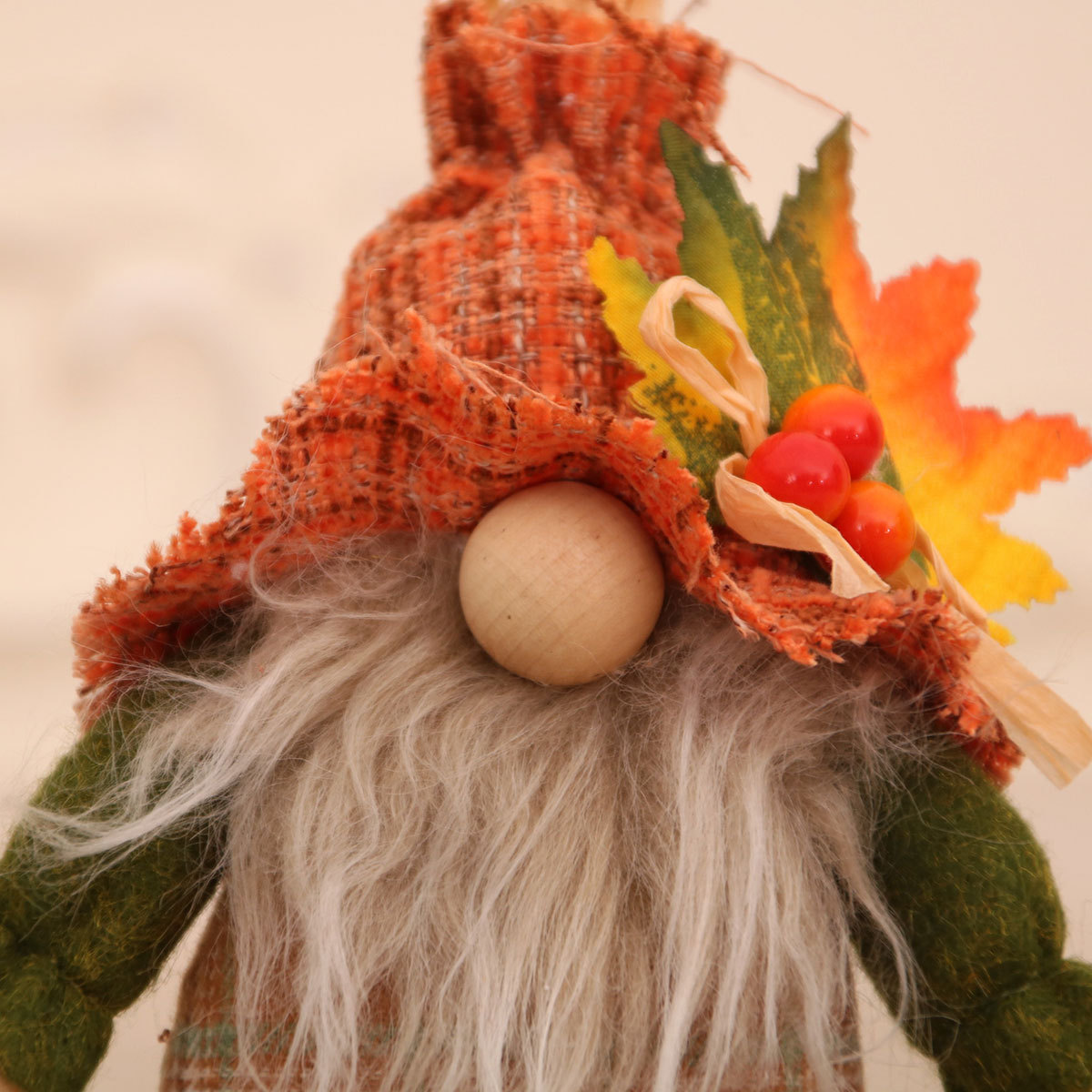 新款吊珠脚长腿丰收节稻草人公仔玩偶摆件 挂件 向日葵帽小礼物_女王