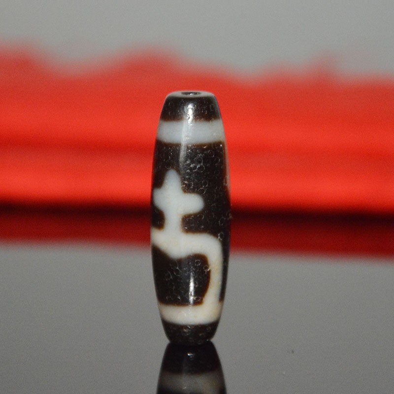 九秘坊西藏特产火供牛毛纹包浆宝瓶天珠吊坠项链锁骨送链民族风