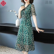 Z澤52023新款年轻妈妈夏装洋气50中年妇女装中老年时尚休闲套装