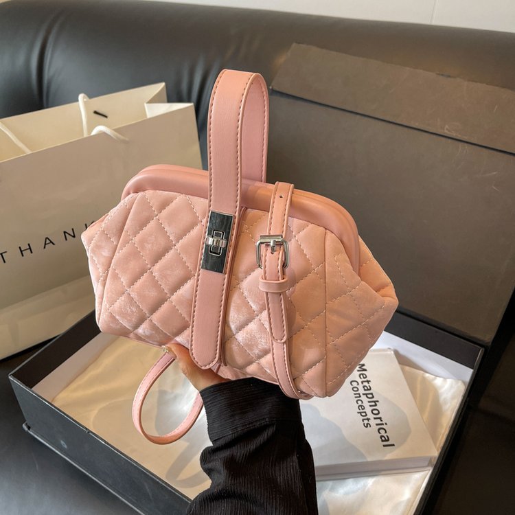 高贵典雅时尚包包女2024新款洋气纯色单肩包高质感潮流气质斜挎包