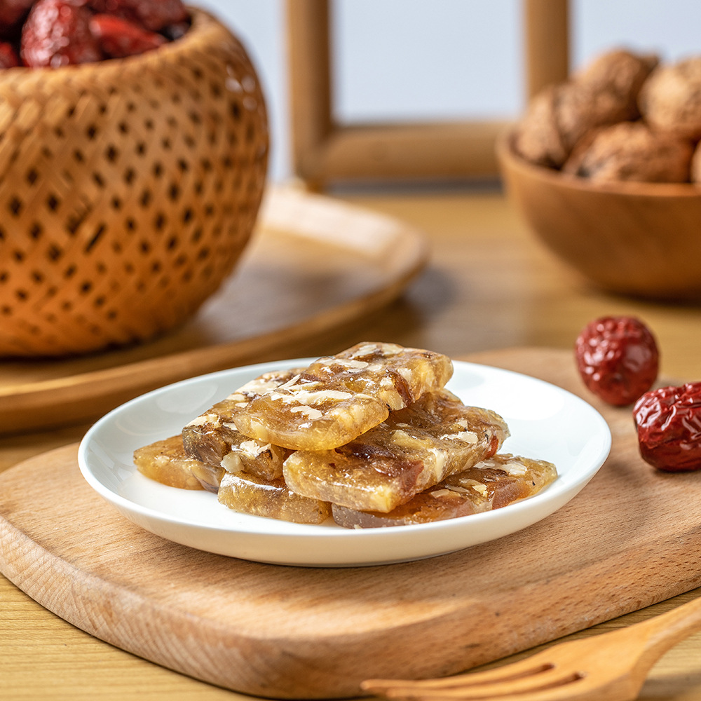 妃子笑核桃软糖500g四川特产红枣松仁原味核桃糖传统糕点休闲零食