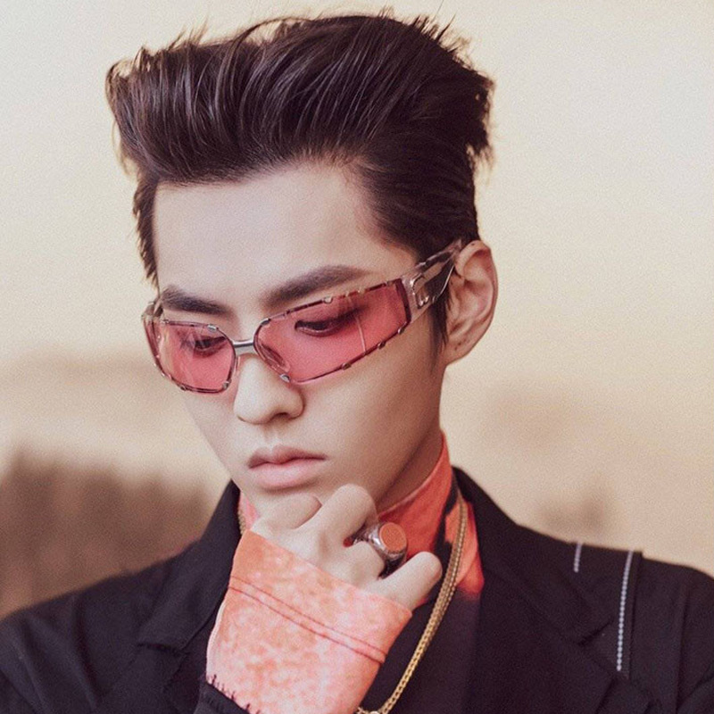 gm吴亦凡同款联名墨镜男嘻哈夜店蹦迪未来金属眼镜女w001太阳镜潮